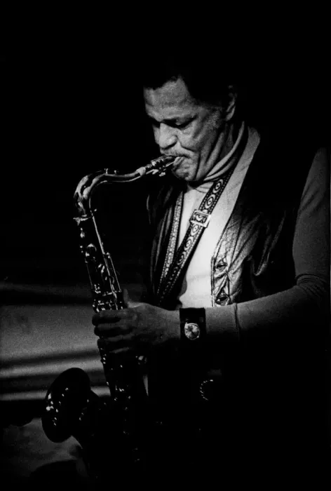 Framed Print : Dexter Gordon, Ronnie Scotts, Soho, London, 1977. Artist: Brian O Connor Framed Print : Dexter Gordon, Ronnie Scotts, Soho, London, 1977. Artist: Brian O Connor