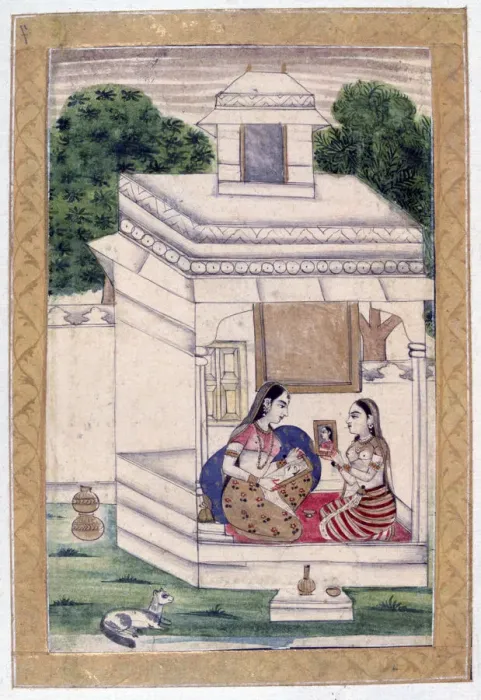 Framed Print : Dhanashri Ragini, Ragamala Album, School of Rajasthan, 19th century Framed Print : Dhanashri Ragini, Ragamala Album, School of Rajasthan, 19th century