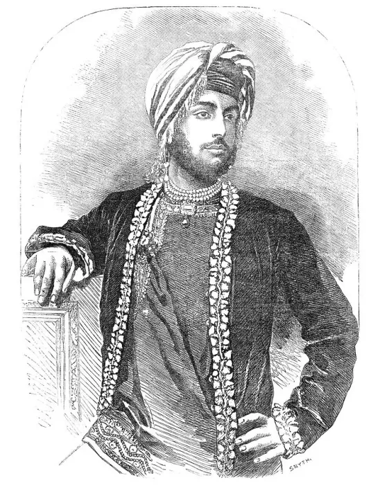 Framed Print : Dhuleep Sing - from a collodion by O. G. Rejlander, Wolverhampton, 1856. Creator: Smyth Framed Print : Dhuleep Sing - from a collodion by O. G. Rejlander, Wolverhampton, 1856. Creator: Smyth