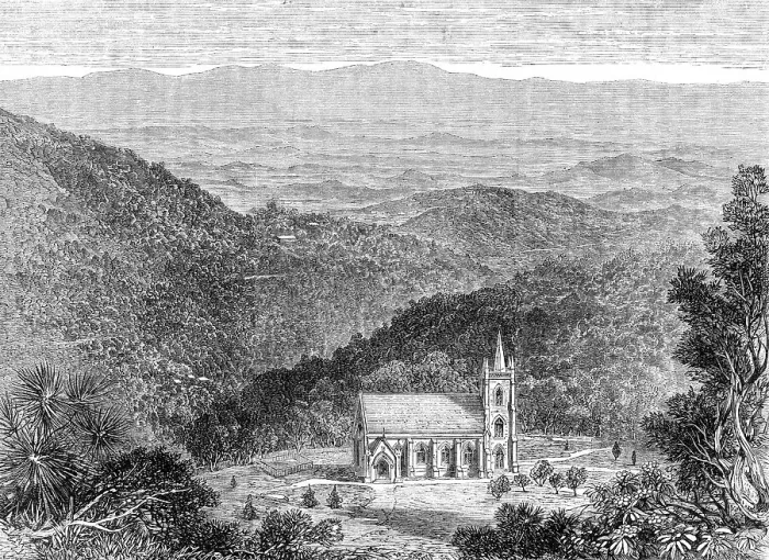 Framed Print : Dhurumsalla Churchyard, the burial-place of the late Viceroy of India, 1864. Creator: Unknown Framed Print : Dhurumsalla Churchyard, the burial-place of the late Viceroy of India, 1864. Creator: Unknown