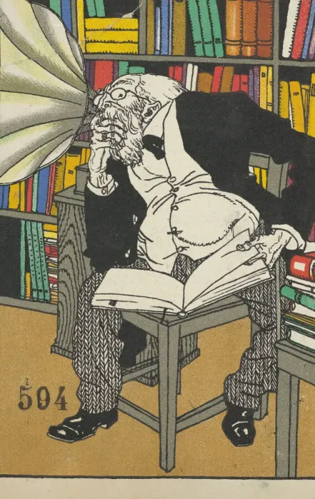 Framed Print : The Dialectician (Der Dialektforscher), 1911. Creator: Moritz Jung Framed Print : The Dialectician (Der Dialektforscher), 1911. Creator: Moritz Jung