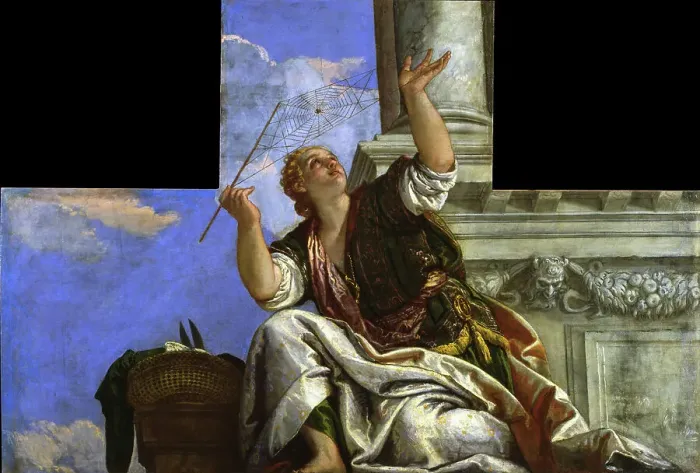 Framed Print : Dialectics (Cobweb), 1575-1578. Creator: Veronese, Paolo (1528-1588) Framed Print : Dialectics (Cobweb), 1575-1578. Creator: Veronese, Paolo (1528-1588)