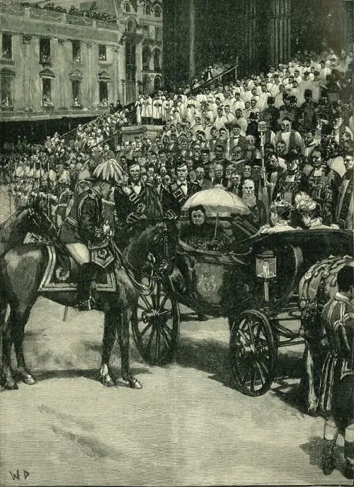 Framed Print : The Diamond Jubilee: Thanksgiving Service at St. Paul's Cathedral, c1900. Creator: W.D Framed Print : The Diamond Jubilee: Thanksgiving Service at St. Paul's Cathedral, c1900. Creator: W.D