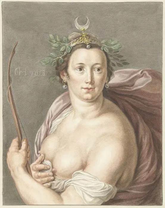 Framed Print : Diana, 1795. Creator: Abraham Delfos Framed Print : Diana, 1795. Creator: Abraham Delfos