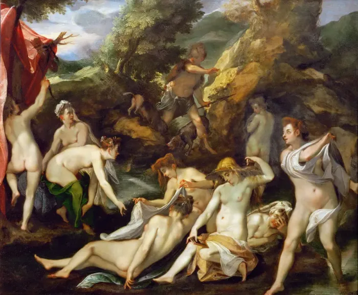 Framed Print : Diana and Actaeon