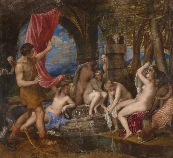 Diana and Actaeon, 1556-1559. Artist: Titian (1488-1576)
