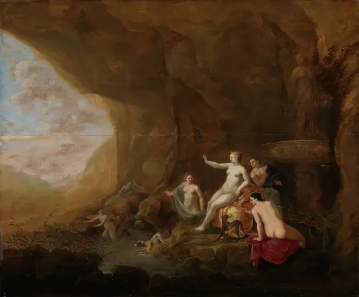 Framed Print : Diana and Actaeon, 1644. Creator: Abraham van Cuylenborch Framed Print : Diana and Actaeon, 1644. Creator: Abraham van Cuylenborch