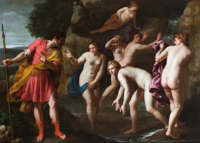 Framed Print : Diana and Actaeon. Artist: Turchi, Alessandro (1578-1649) Framed Print : Diana and Actaeon. Artist: Turchi, Alessandro (1578-1649)