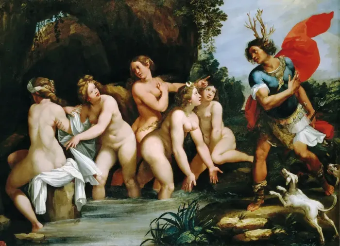 Framed Print : Diana and Actaeon, ca 1600-1603. Creator: Cesari, Giuseppe (1568-1640) Framed Print : Diana and Actaeon, ca 1600-1603. Creator: Cesari, Giuseppe (1568-1640)