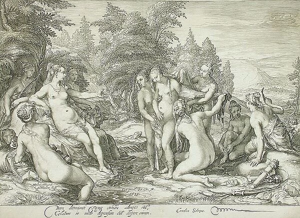 Diana and Callisto, 1599. Creator: Jan Saenredam