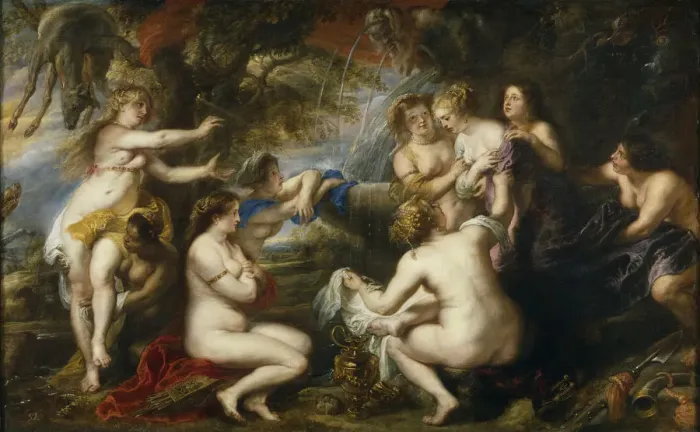 Framed Print : Diana and Callisto, 1638-1640. Artist: Rubens, Pieter Paul (1577-1640) Framed Print : Diana and Callisto, 1638-1640. Artist: Rubens, Pieter Paul (1577-1640)