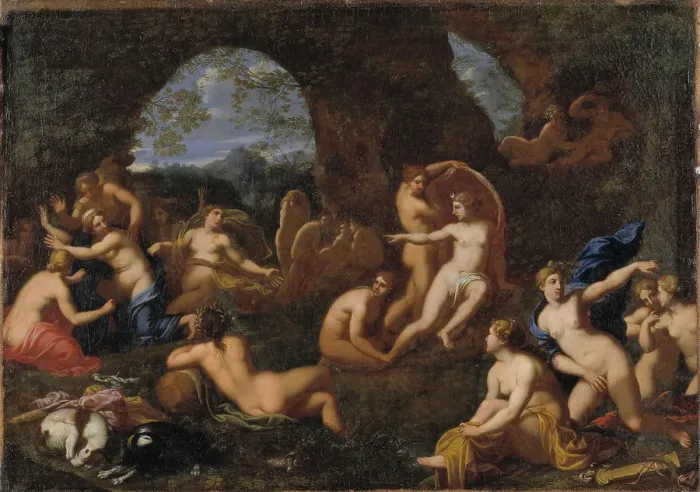 Framed Print : Diana and Callisto, 1657-1705. Creator: Johannes van Haensbergen Framed Print : Diana and Callisto, 1657-1705. Creator: Johannes van Haensbergen