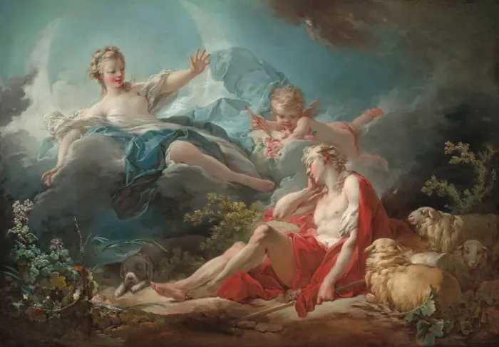 Framed Print : Diana and Endymion, c. 1753 / 1756. Creator: Jean-Honore Fragonard Framed Print : Diana and Endymion, c. 1753 / 1756. Creator: Jean-Honore Fragonard
