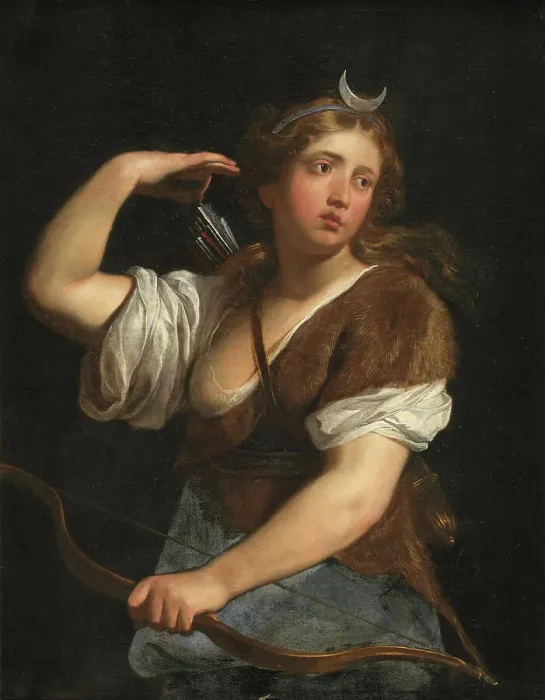 Framed Print : Diana Hunting, 1616-1676. Creator: Earlier ascribed to Marco Antonio Franceschini (1648-1729) and attributed to Michele Desubleo (1599-1676) Framed Print : Diana Hunting, 1616-1676. Creator: Earlier ascribed to Marco Antonio Franceschini (1648-1729) and attributed to Michele Desubleo (1599-1676)