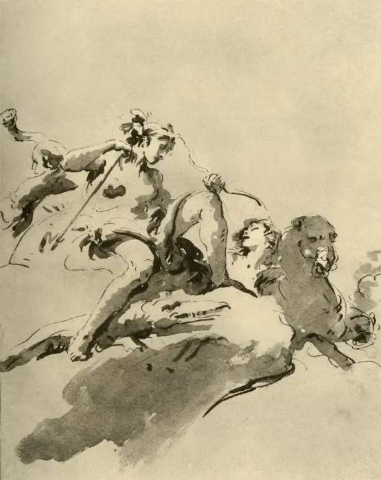 Framed Print : Diana (?), mid 18th century, (1928). Artist: Giovanni Battista Tiepolo Framed Print : Diana (?), mid 18th century, (1928). Artist: Giovanni Battista Tiepolo