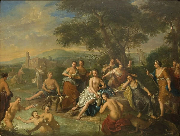 Diana and her Nymphs, 1663-1733. Creator: Gerard Hoet