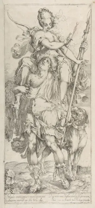 Framed Print : Diana and Orion. Creator: Jacques Bellange Framed Print : Diana and Orion. Creator: Jacques Bellange