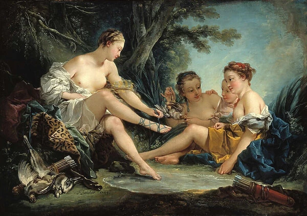 Dianas Return from the Hunt, 1745. Creator: Boucher, Francois (1703-1770)