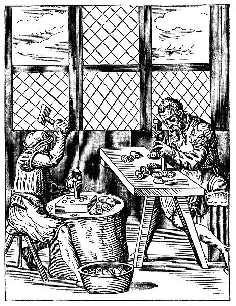 Dice Makers Workshop, 16th century. Artist: Jost Amman