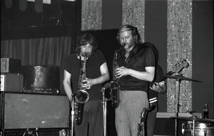 Framed Print : Dick Morrisey and Dave Quincy, If, Marquee Club, Soho, London, 1971. Creator: Brian O'Connor Framed Print : Dick Morrisey and Dave Quincy, If, Marquee Club, Soho, London, 1971. Creator: Brian O'Connor