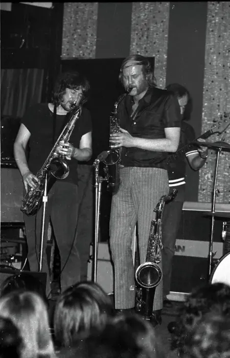 Framed Print : Dick Morrisey and Dave Quincy, If, Marquee Club, Soho, London, 1971. Creator: Brian O'Connor Framed Print : Dick Morrisey and Dave Quincy, If, Marquee Club, Soho, London, 1971. Creator: Brian O'Connor