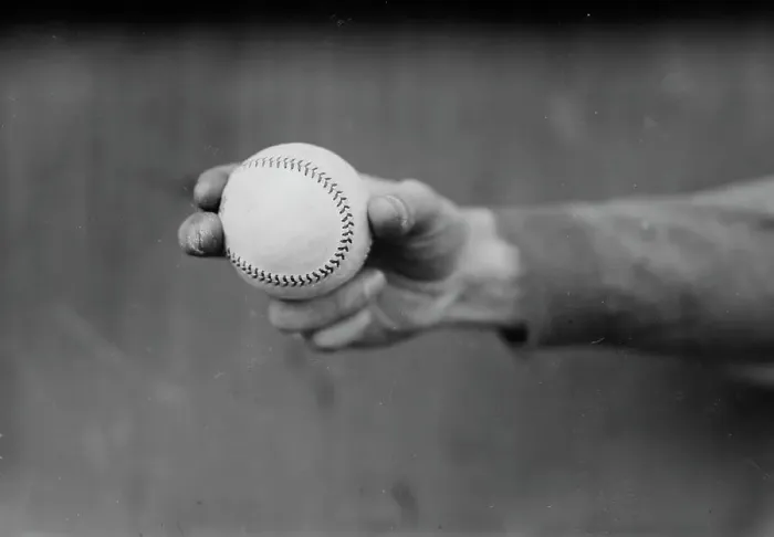 Framed Print : Dick Rudolph's grip on ball, Boston NL (baseball), 1914. Creator: Bain News Service Framed Print : Dick Rudolph's grip on ball, Boston NL (baseball), 1914. Creator: Bain News Service