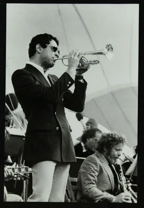 Framed Print : Dick Sudhalter and Bob Wilber playing at the Capital Radio Jazz Festival, London, 1979 Framed Print : Dick Sudhalter and Bob Wilber playing at the Capital Radio Jazz Festival, London, 1979