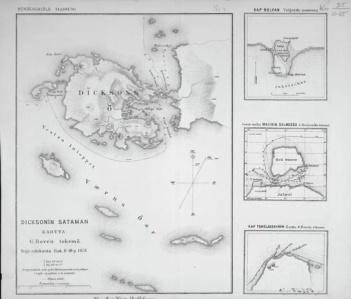 Framed Print : Dickson'in sataman. Kartta. G. Boven tekema, 1878. Creator: G. Boven Framed Print : Dickson'in sataman. Kartta. G. Boven tekema, 1878. Creator: G. Boven