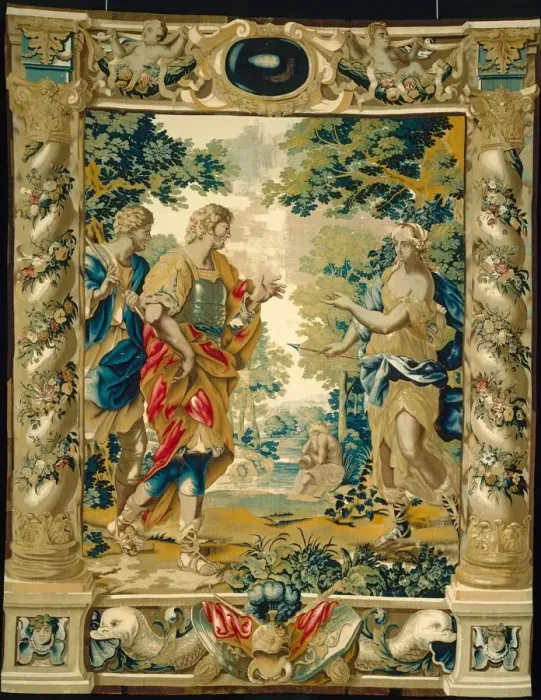 Framed Print : Dido and Aeneas, 1679. Creator: Giovanni Francesco Romanelli (Italian, 1610-1662) Framed Print : Dido and Aeneas, 1679. Creator: Giovanni Francesco Romanelli (Italian, 1610-1662)