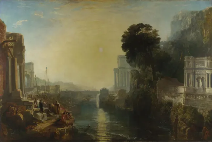 Framed Print : Dido building Carthage (The Rise of the Carthaginian Empire), 1815. Artist: Turner, Joseph Mallord William (1775-1851) Framed Print : Dido building Carthage (The Rise of the Carthaginian Empire), 1815. Artist: Turner, Joseph Mallord William (1775-1851)