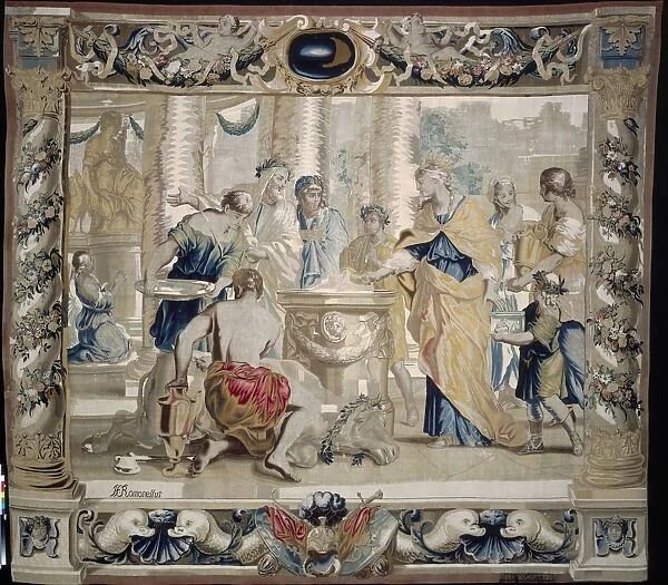 Dido Sacrifices to Juno, the Goddess of Marriage, 1679. Creator: Giovanni Francesco Romanelli