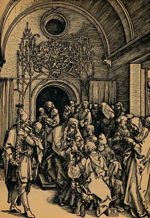 Framed Print : Die Belchneidung Christi, ( Circumcision of Christ ), c1505. Creator: Albrecht Durer Framed Print : Die Belchneidung Christi, ( Circumcision of Christ ), c1505. Creator: Albrecht Durer