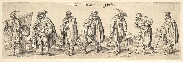 Die Bettler Zunfft (The Seven Beggars), 1630. Creator: Wenceslaus Hollar