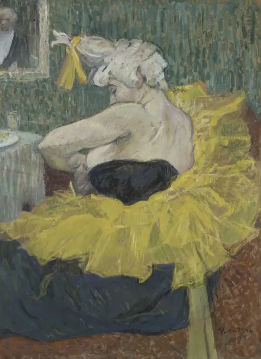 Framed Print : Die Clownesse Cha-U-Kao, 1895. Artist: Toulouse-Lautrec, Henri, de (1864-1901)