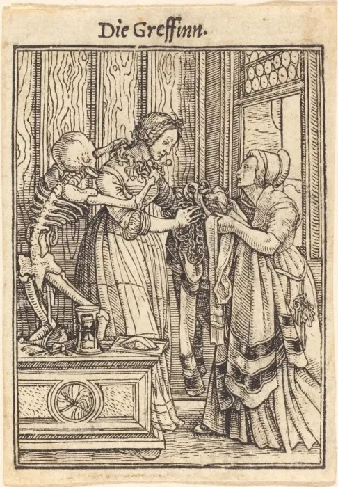 Framed Print : Die Greffinn. Creator: Hans Holbein the Younger Framed Print : Die Greffinn. Creator: Hans Holbein the Younger