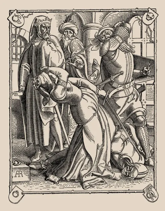 Framed Print : Die Nibelungen. How Gunther and Hagen and Kriemhild Were Slain, 1840-1841. Creator: Rethel Framed Print : Die Nibelungen. How Gunther and Hagen and Kriemhild Were Slain, 1840-1841. Creator: Rethel