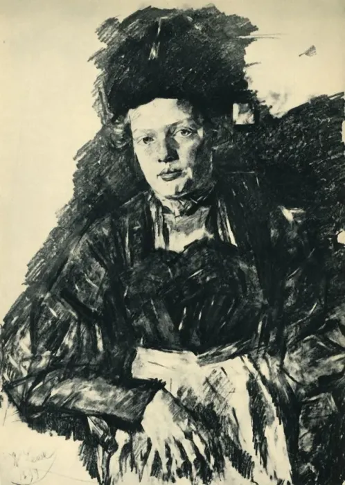 Framed Print : Die Wabn, 1899, (1943). Creator: Wilhelm Maria Hubertus Leibl