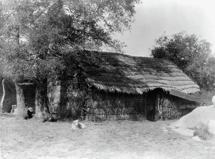 Framed Print : A Diegueño home, c1924. Creator: Edward Sheriff Curtis Framed Print : A Diegueño home, c1924. Creator: Edward Sheriff Curtis