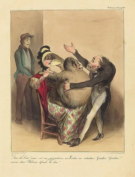 Dieu de Dieu! mais c'est un pppolisson... 1836. Creator: Honore Daumier
