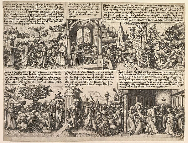Different Scenes, from the Gospels and from Acta Apostolorum, ca. 1530