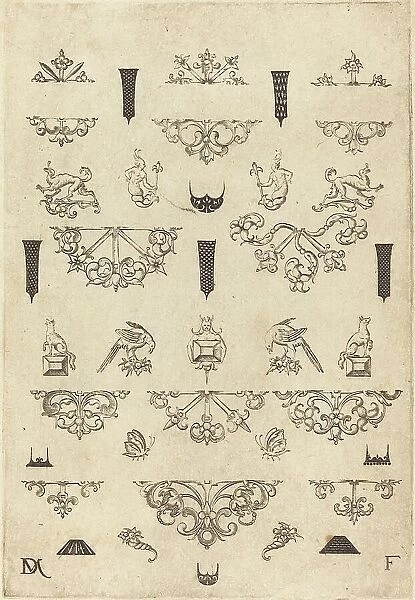 Eleven Different Studs and Twenty-Three Ornaments, 1593. Creator: Daniel Mignot