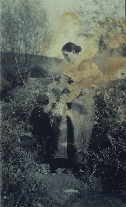 Framed Print : The difficult step, c1900. Creator: Frances S. Allen Framed Print : The difficult step, c1900. Creator: Frances S. Allen