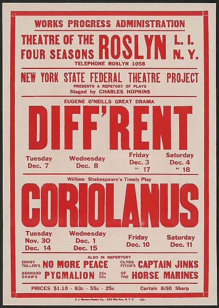 Diff'rent 1, Roslyn, NY, 1937. Creator: Unknown