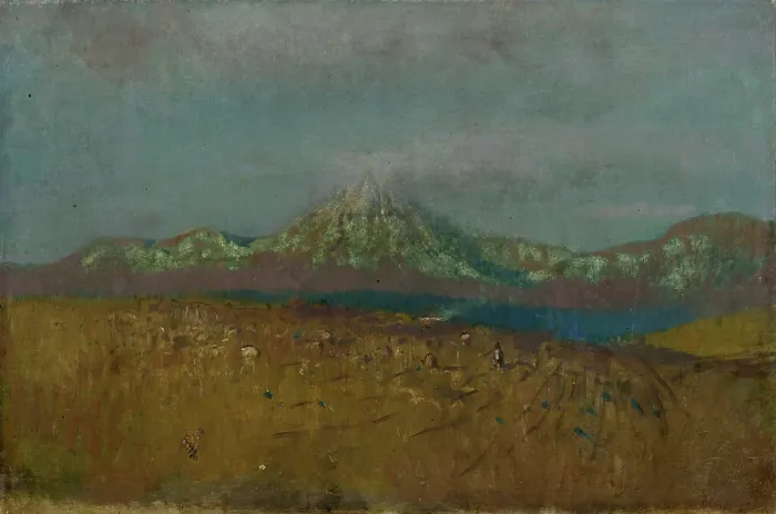Framed Print : Digging out Potatoes under the Tatras, 1878 - 1880. Creator: Ladislav Mednyanszky Framed Print : Digging out Potatoes under the Tatras, 1878 - 1880. Creator: Ladislav Mednyanszky