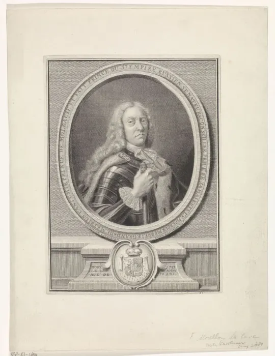 Framed Print : Dimitrie Cantemir (1673-1723), 1735. Artist: La Cave, Francois Morellon de (active 18th century) Framed Print : Dimitrie Cantemir (1673-1723), 1735. Artist: La Cave, Francois Morellon de (active 18th century)