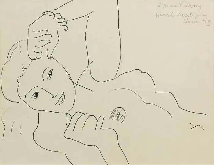 Framed Print : Dina Vierny, 1941. Creator: Henri Matisse Framed Print : Dina Vierny, 1941. Creator: Henri Matisse