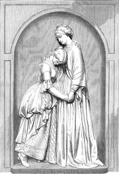 Framed Print : Dinah Consoling Hetty in Prison, by F. J. Williamson, 1870. Creator: Unknown Framed Print : Dinah Consoling Hetty in Prison, by F. J. Williamson, 1870. Creator: Unknown