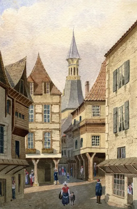 Framed Print : Dinan, Brittany, France