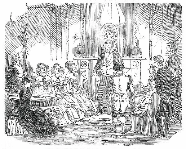 Where You Should Not Dine on Christmas Day - drawn by Leech, 1850. Creator: Unknown