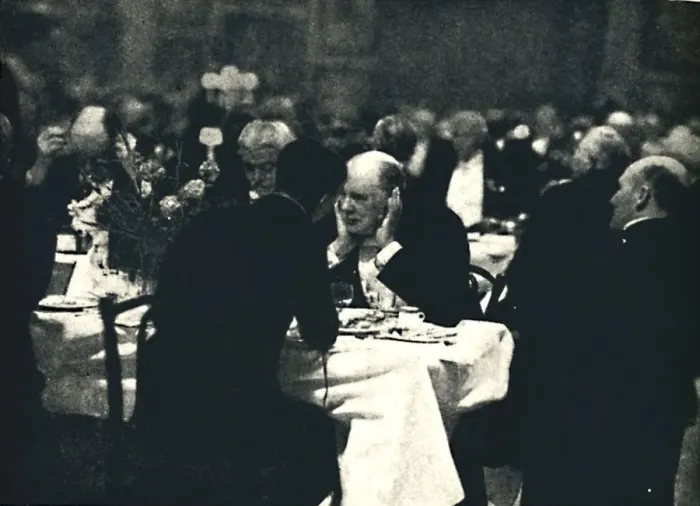 Framed Print : Dining Out at Burlington House, 1932, (1945). Creator: Unknown Framed Print : Dining Out at Burlington House, 1932, (1945). Creator: Unknown